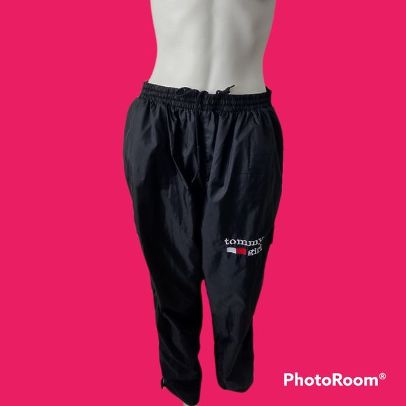 Pants - Vintage 90s Tommy Girl Pull On Cargo Windbreaker Nylon Pants